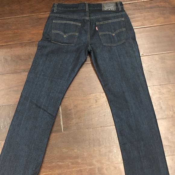 Levi’s 511 dark wash jeans, boys size 16 reg, 28x28, no flaws, nwot - Picture 5 of 7